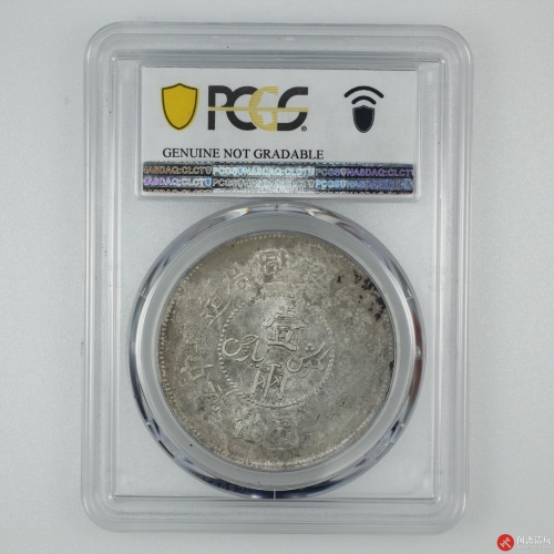 中华民国六年迪化银圆局造壹两银币 (有花)